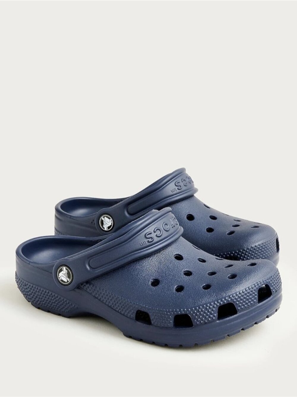 Crocs Junior 3 Classic Clog Navy blue Slip On Summer waterproof Shoes sandals